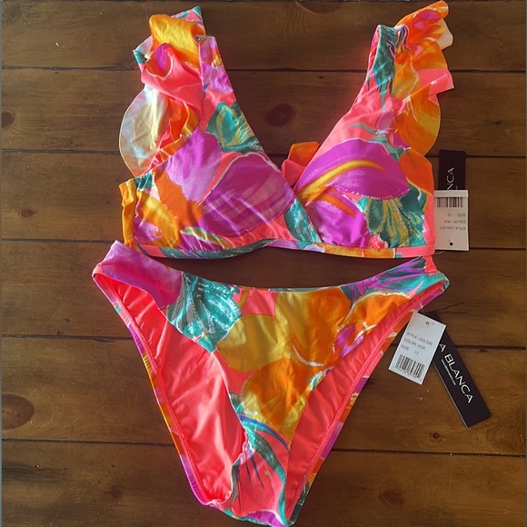 2 piece La Blanca swimsuit/bikini - Picture 1 of 5